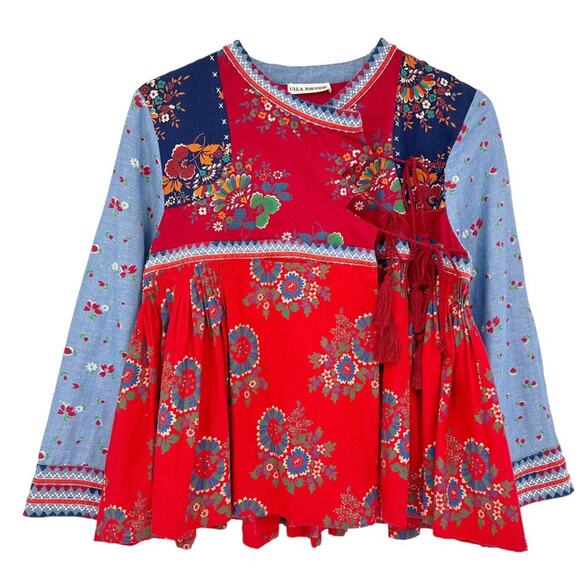 ULLA JOHNSON Vashti Patchwork Jacket 2 - Picture 1 of 12